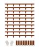 VEVOR Steel Landscape Edging, 10 Packs 40 X 4.5 In Weather-Resistant & Pre-Rust Metal Landscape Edging, Bendable Garden Edging Border