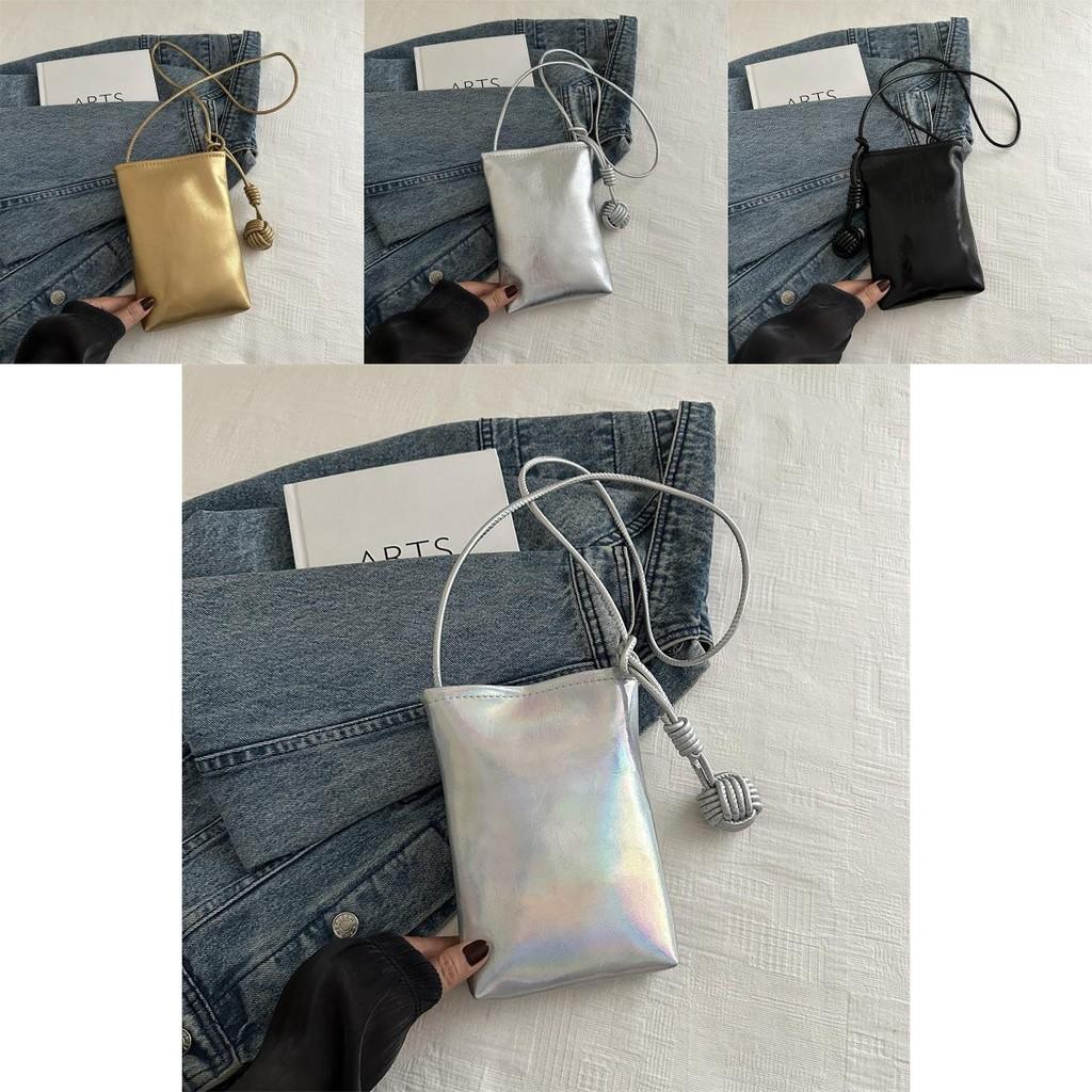 Trendy Gold Crossbody Phone Bag For Casual Daily Use Chic Small Handbag