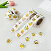 500pcs/roll Cartoon Funny Smile Face Expression Reward Stickers 8 Designs 2.5cm/1.0in Round For Pad Fridge Gift Diy Decoration