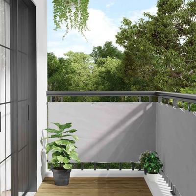 Vidaxl Osłona Balkonowa, Szara, 400X120 Cm, Pvc