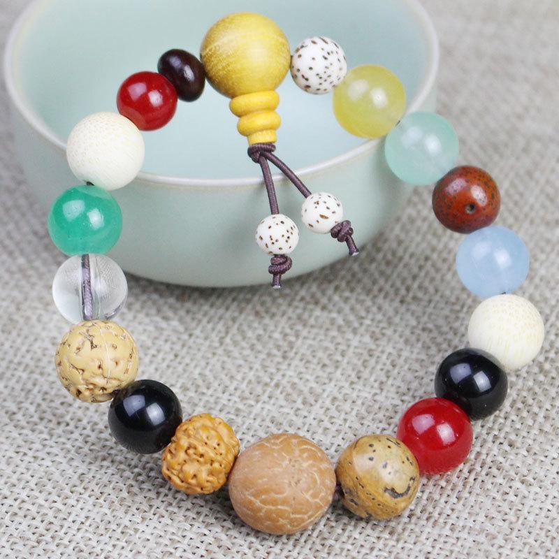 Bodhi Beads Bracelet - 18 Beads Unisex, Ideal for Tourist Attraction Stalls