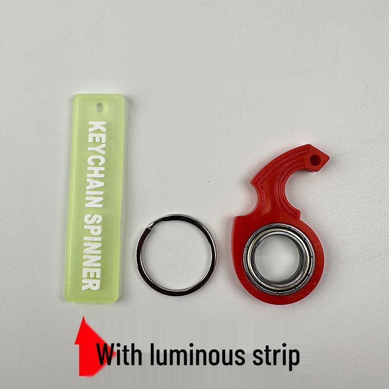 Second Gen Fingertip Fidget Keychain Spinner - Anti-Anxiety Toy