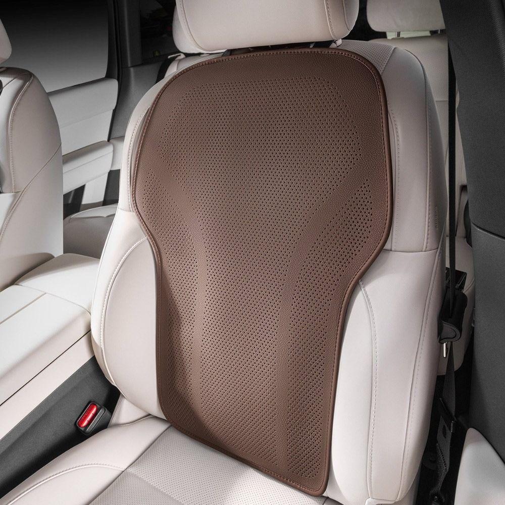 Leather Seat Back Cover Non-slip Surface Summer Car Back Cushion Universal Car Accessories
