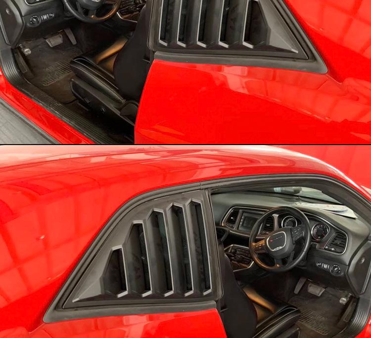 Rear & Side Window Louvers for 2015-2022 Dodge Challenger SRT Demon Hellcat