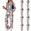Women's Halloween Print Hoodie and Jogger Pants Set, Round Neck Loose Fit Casual Sweatsuit