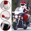 Red Christmas Santa Claus Costume Hat Motorcycle Helmet Cover DIY Decoration