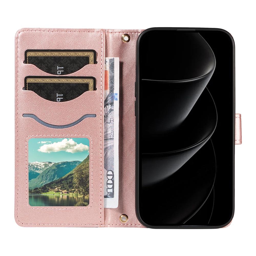 Lanyard-Geldbörse Leder Magnetische Hülle Für iPhone 17 17e 16e 16 15 14 13 12 11 Pro X XR XS Max 8 7 SE Plus Geldbörse Telefon Klapphülle