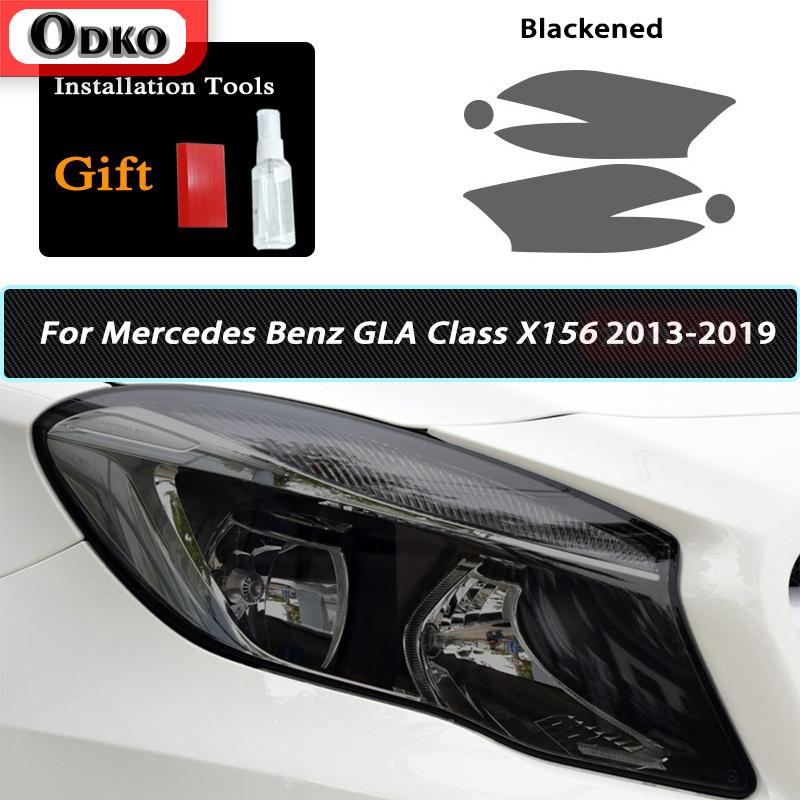 Smoked Black TPU Sticker Car Headlight Protective Film For Mercedes Benz W177 W176 W205 W206 C117 C118 X156 X253 C253 W213 W218