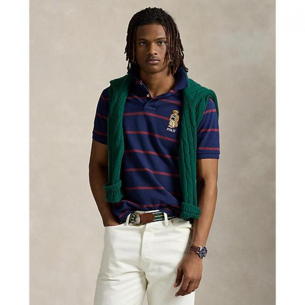Polo Ralph Lauren Men S cuStom Slim Fit Bear meSh Polo Shirt Mnpokni1n823593410 XL