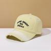 Baseball Cap Retro Washed Letter Embroidery Women'S Spring And Summer Versatile Face Small Soft Top Cap