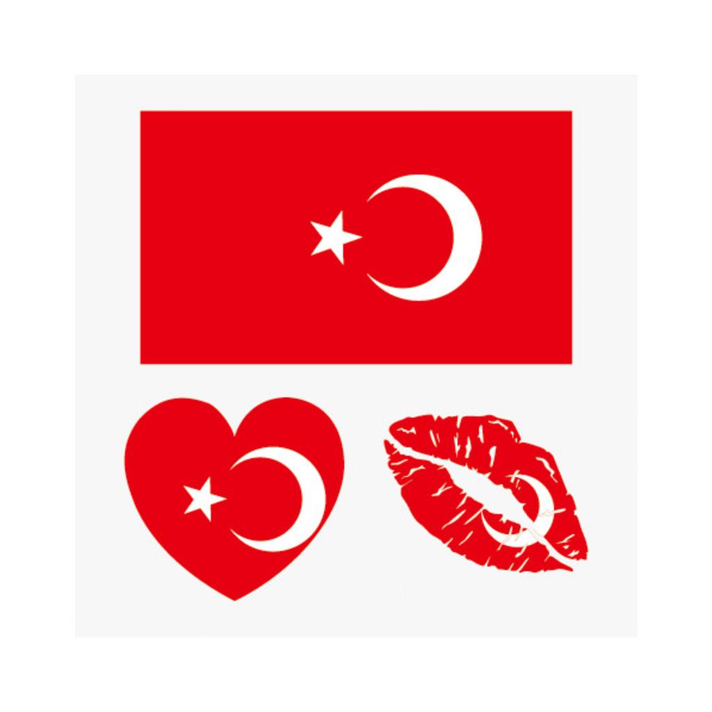 Flag Football Fan Tattoos/Face Stickers, Event Cheering Props, Suitable For Adults And Children.