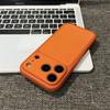 iPhone 17 Pro Hülle: Einfarbiges Leder mit großem Sichtfenster kompatibel für Apple 16 & 15 Pro, 14 Pro