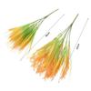 7 Forks Artificial Wheat Ears Rice Plant Bouquet Plastic Non Water Needed Wheat Ears Rice Plant Branch Realistic Yellow Flower