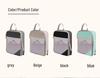 7-Piece Travel Compression Organizer Set for Clothes, Shoes, and Cosmetics