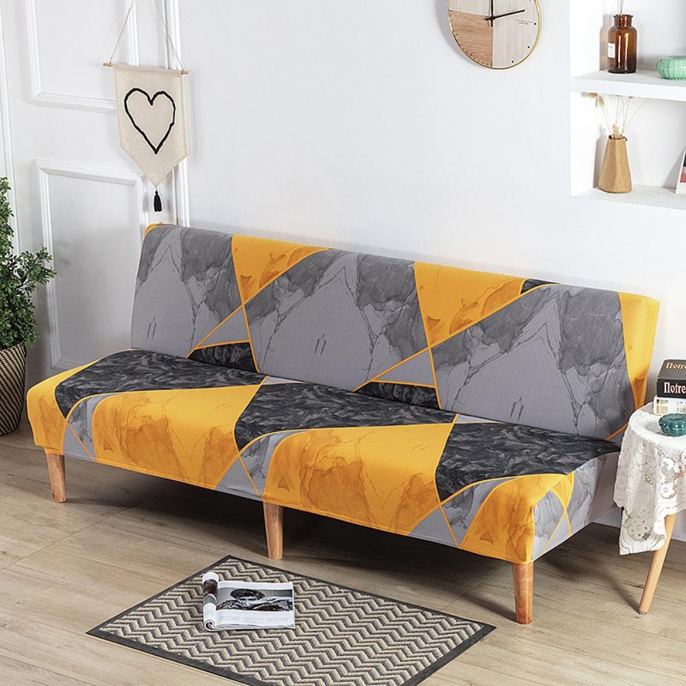 Milk Silk Elastic Sofa Cover Slipcover Furniture Protector Dustproof Stretchable No Armrest Full Coverage