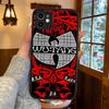 Fashion Trends WU-T-TANG CLANs For IPhone 16 15 14 13 12 11 Pro Max X XS MAX Plus Translucent Black Phone Cover
