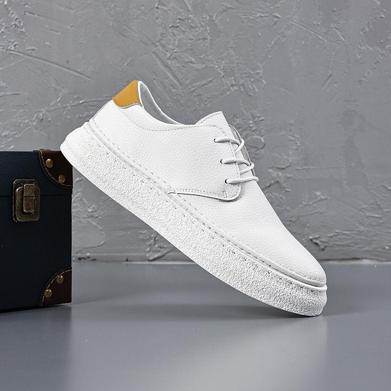 Fashion Black Leather Shoes for Men Plain Height Increasing Non Slip Summer Sale Fashion 2025 Trend Classic Original On Man Casual Shoe