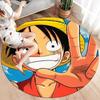 One Piece Monkey D Luffy Round Area Rug Carpet Rug For Living Room Bedroom Sofa Playroom Decor Nonslip Floor Mat