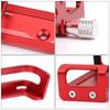 Aluminum Alloy Bike Phone Holder Universal Bike Phone Mount Motorcycle Phone Holder with Silicone Buckle Fastener Red