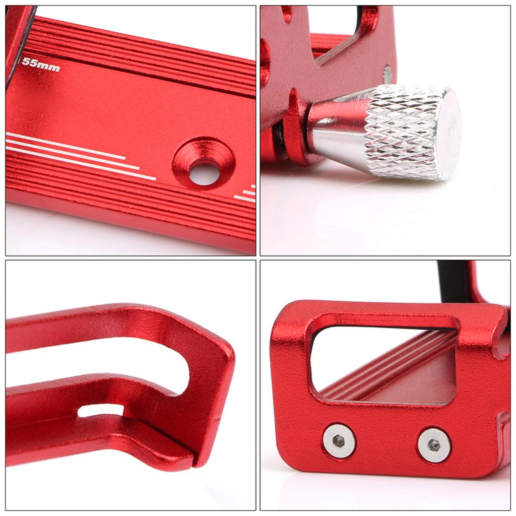 Aluminum Alloy Bike Phone Holder Universal Bike Phone Mount Motorcycle Phone Holder with Silicone Buckle Fastener Red