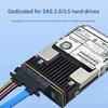 Hard Drive Interfaces Converters 29Pin To 22Pin SATAs To SASs with Toolless Installation Wide Compatibility ABS Build