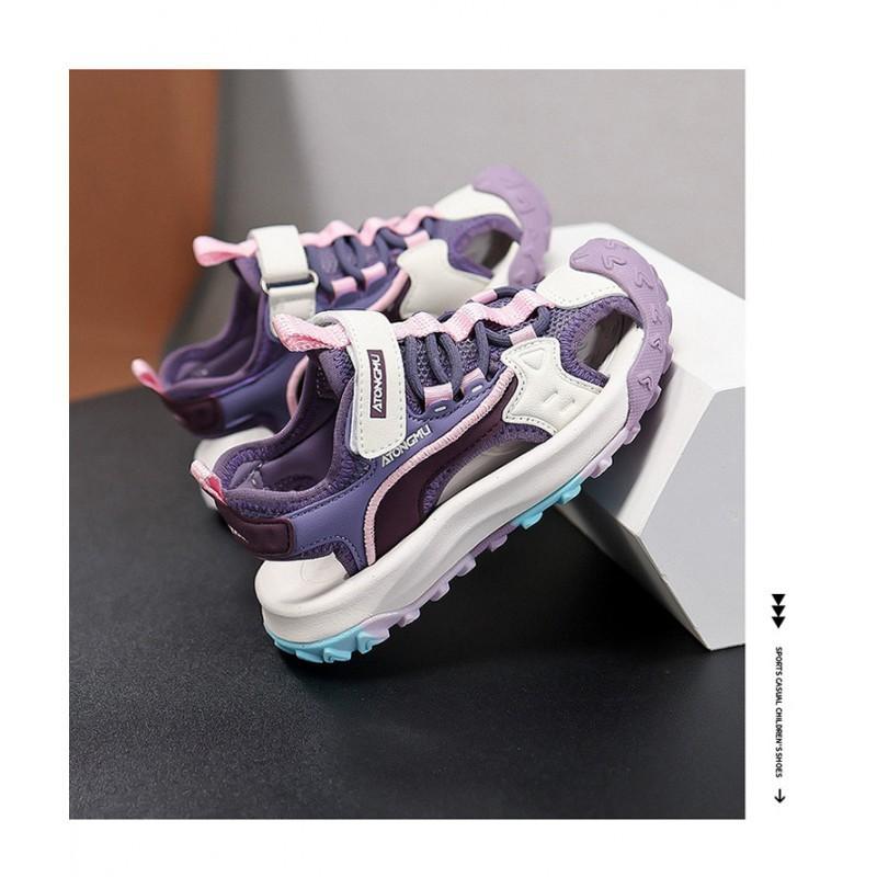 Girls 'baotou Sandals 2026 New Children's Mesh Soft Sole Sports Boys' Beach Shoes