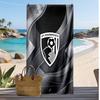 Bournemouth Fußball Druck Strandtuch, Großes Weiches Schnelltrocknendes Handtuch für Strand Camping Schwimmen