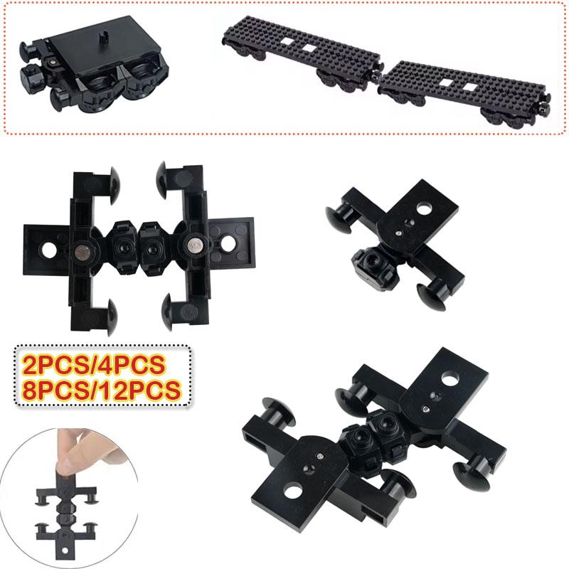 Zugmagnet-Pufferverbinder Technologie Bausteine Teile Magnetische Waggon-Kupplung Montagebausteine Spielzeug Zubehör