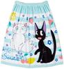 Marushin 60cm Roll Studio Ghibli Delivery Flower and Fruit 1065002400 Towel, "Kiki's Service" Jiji, 60x120cm, Design, 100% Cotton,