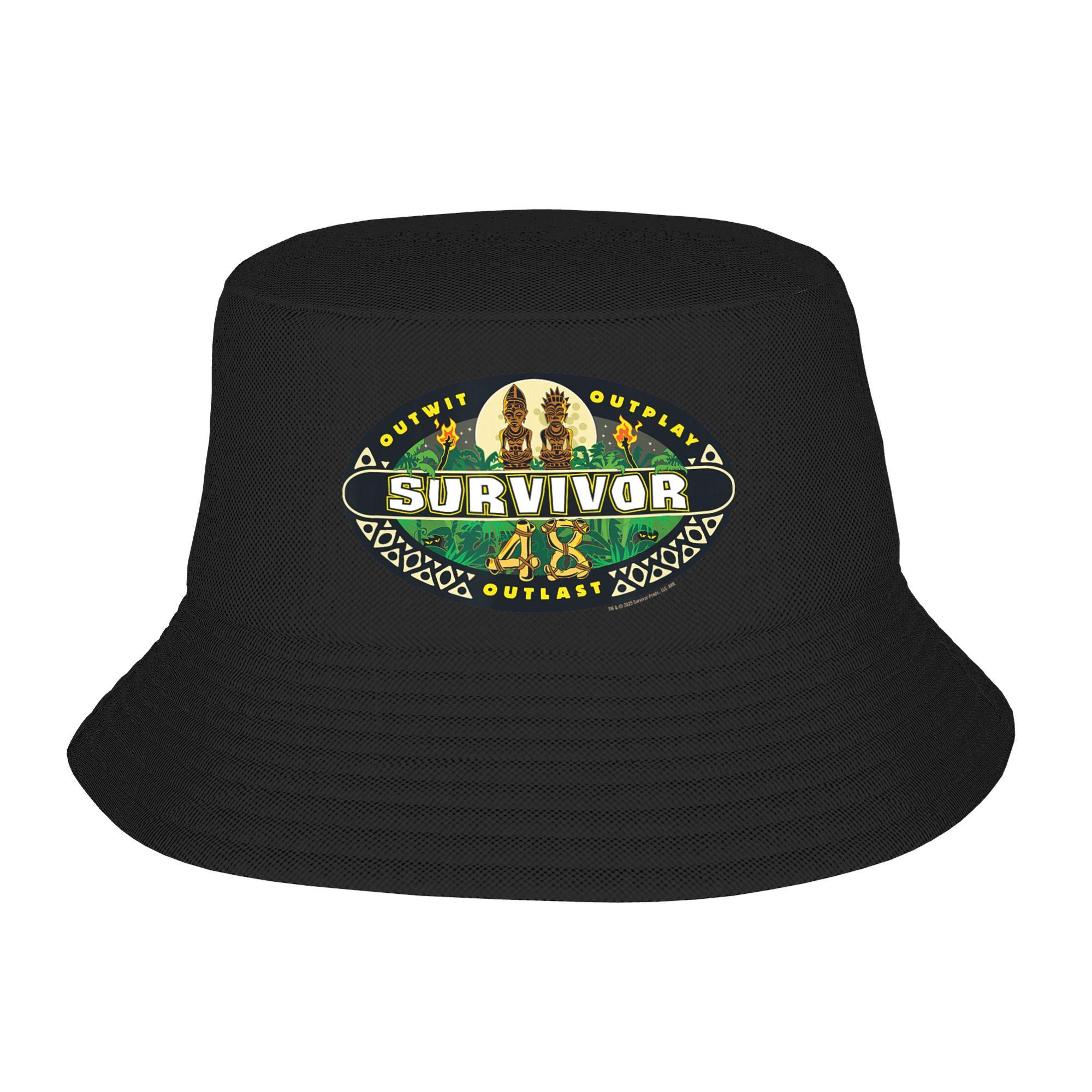 

Season 48 Logo Officially Licensed Bucket Hat Spring Fisherman Hats For Men Women Soft Fold Hunting Caps Harajuku Print Sun Hats One Size чёрный