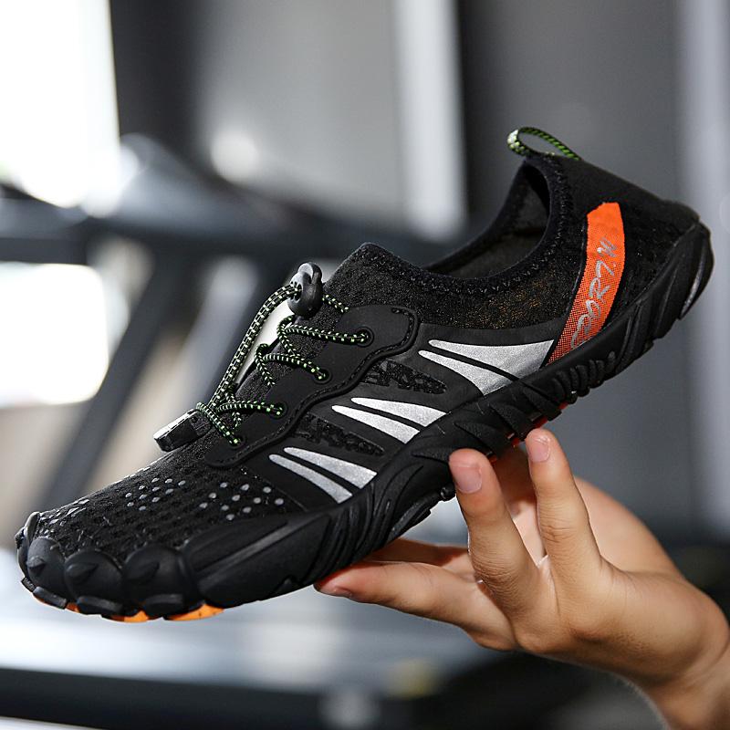 Herren Strandschuhe Leicht Schnelltrocknend Wassersneaker Fünf Zehen Atmungsaktiv Driften Schnorcheln Paar Bachlaufschuhe