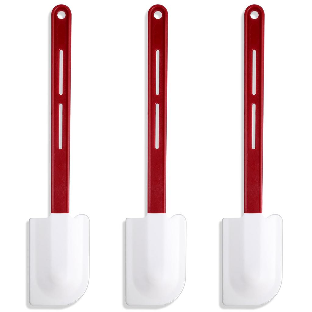 Silicone Spatulas Heat Resistant Rubber Commercial Silicone Scraper Spatula with Handle for Kitchen Baking Cooking 3 Pcs Set