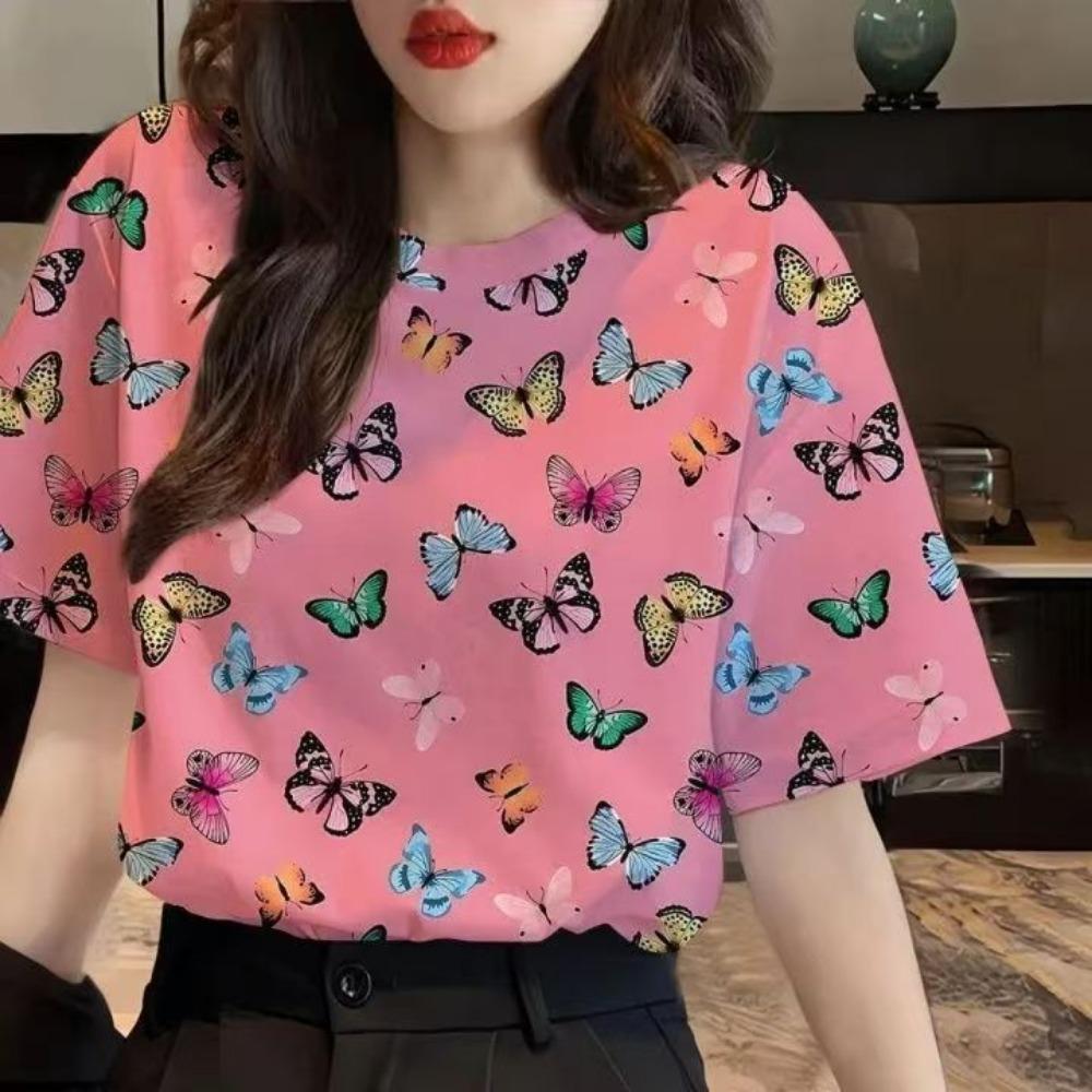 Women s printed short-sleeved T-shirt S