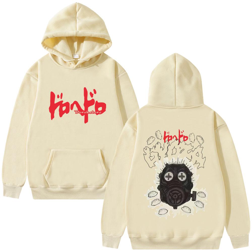 Heiß Limitiert Anime Dorohedoro Kaiman Hoodie Herren Damen Manga Grafik Sweatshirt Männlich Lässig Vintage Fleece Baumwolle Pullover Kapuzenpullover