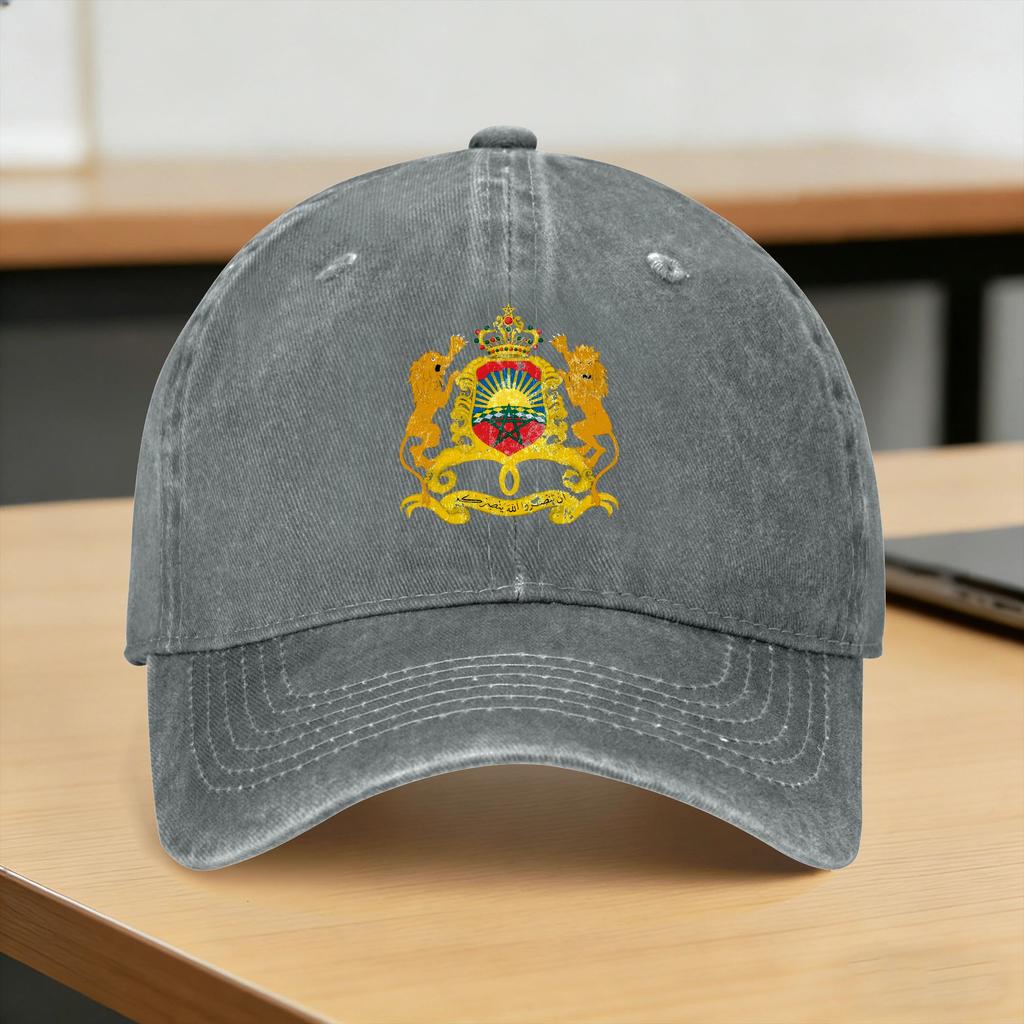 Morocco Washed Baseball Cap  y2k Retro Sun Hip Hop Hats Summer Couple Women Hiking Fishing Baseball Caps