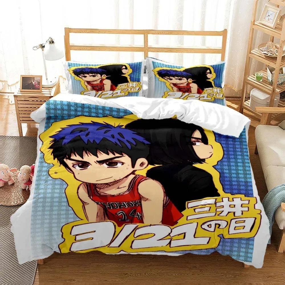 Slam Dunk Digitaldruck Polyester Bettwäschesets Bezüge Jungen Bettwäscheset für Teenager Bettwäscheset Bettdecke Set