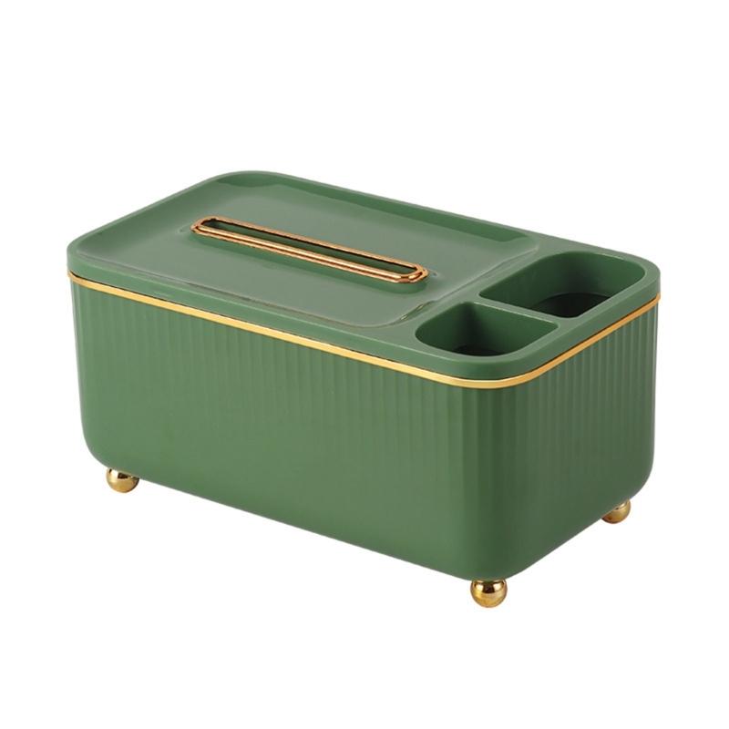 

Многофункциональная ручка, карандаш, коробка для салфеток, держатель, пульт дистанционного управления, контейнер для хранения, домашний офис, футляры для бумаги в отеле зелёный