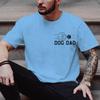 Unisex Crew Neck Dog Dad Paw Fist Graphic Short Sleeve Cotton Tee Casual Summer Streetwear Loose Basic Daily Outdoor Wear Top