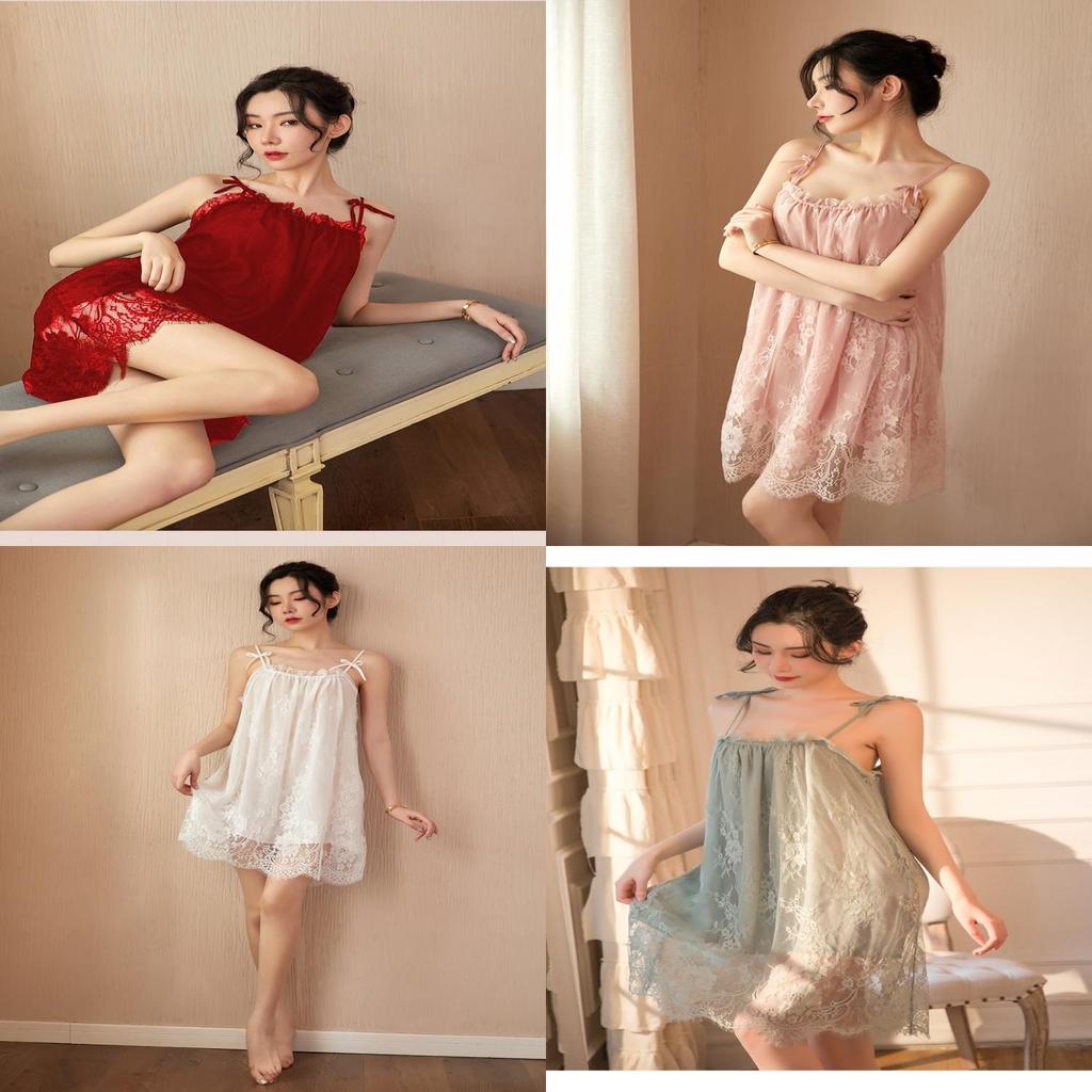 Lace Sleep Dress For Women With Backless Design And Seductive Style