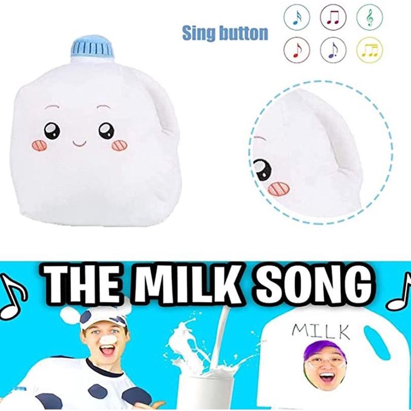 Lankybox Plush Toys Milky Soft And Cute Stuffed Doll With Music For Kids