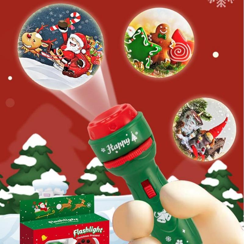 Projector Flashlight Early Education Educational Development Toy Children's Enlightenment Luminous Toy Cartoon Pattern Projector