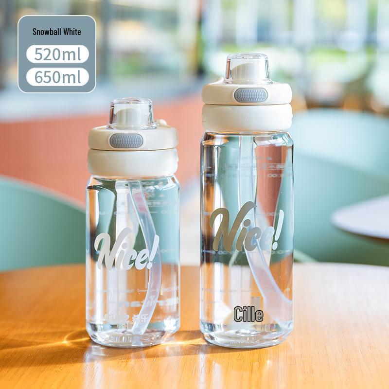 

Бутылка для воды Silo Tritan - Высокообъемная, Портативная для мужчин, женщин и детей с соломинкой, Милый дизайн 650 ml