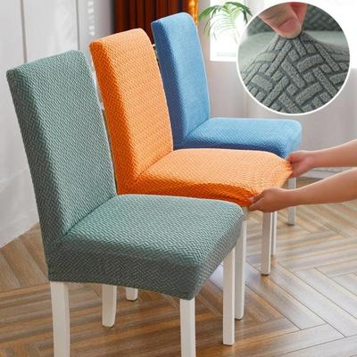 Νέο Κάλυμμα Καρέκλας από Polar Fleece Ελαστικό Καθολικού Μεγέθους Φθηνά Καλύμματα Καθίσματος Καρέκλας με Πλάτη για Γάμο Τραπεζαρία Καρέκλες για το Σπίτι