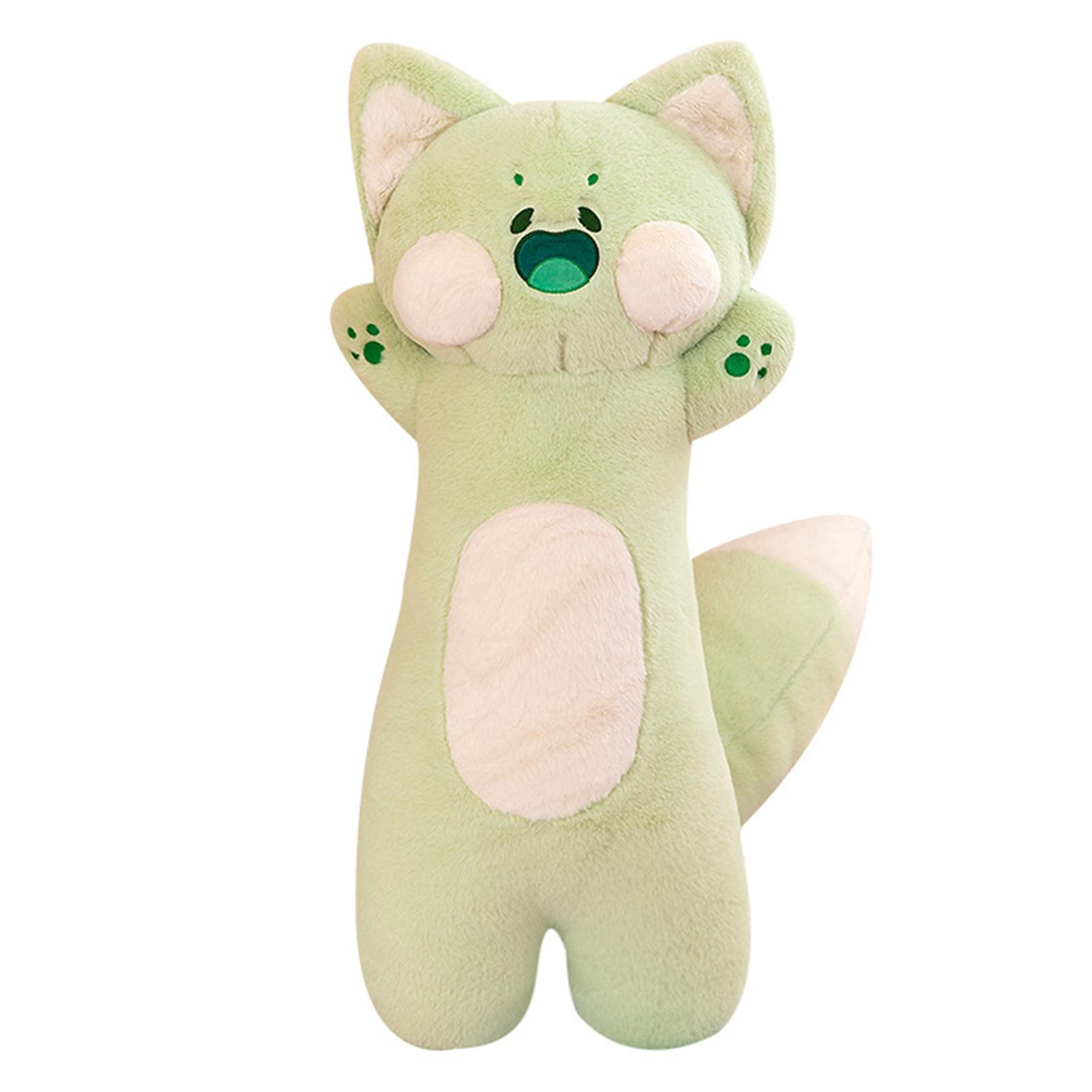 

Детская длинная мягкая подушка Дуду Кот плюшевая игрушка креативная милая имитация мягкая игрушка для детей рождественские подарки на День защиты детей зелёный
