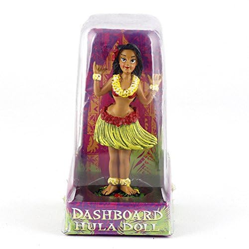 Dashboard Hula Doll Mini Hawaiian miscellaneous goods Souvenir Hula Girl American miscellaneous goods American miscellaneous goods "Shaka Girl" #40851