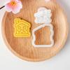 Valentine's Day Cookie Cutters Cartoon Pressable Biscuit Mold Holiday Biscuit Fondant Cookie Stamps Party Supplies