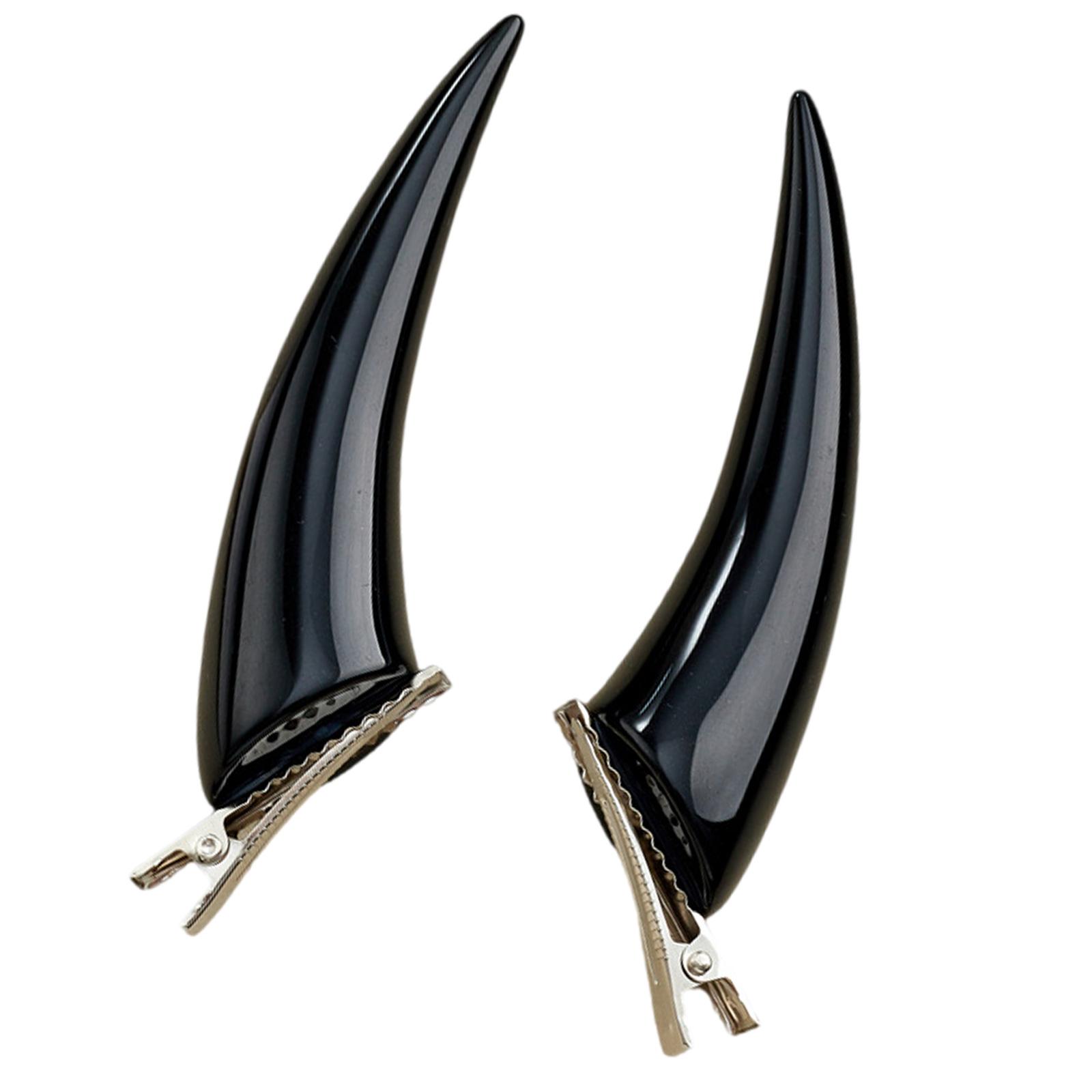 

2 шт. Заколка для волос для ролевых игр, удобные заколки, карнавальные заколки для волос на Хэллоуин, модные заявления чёрный