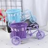 Small Tricycle Bicycle Flower Basket Vase Storage Home Office Table Desk Decor