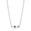 925 Silver Necklace An Arrow Pierces The Heart Bow Pendant Fashion Necklace Charm Classic Gift