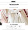 2026 Summer Korean Style Cherry Embroidery Ribbon Maternity Dress - Fashionable and Age-Defying